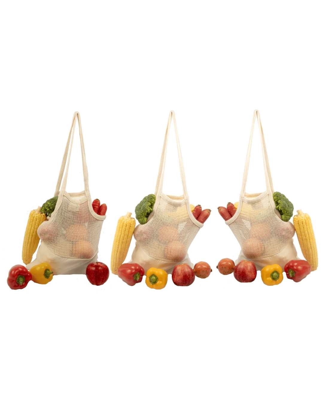 Mesh & Fabric Tote Bag