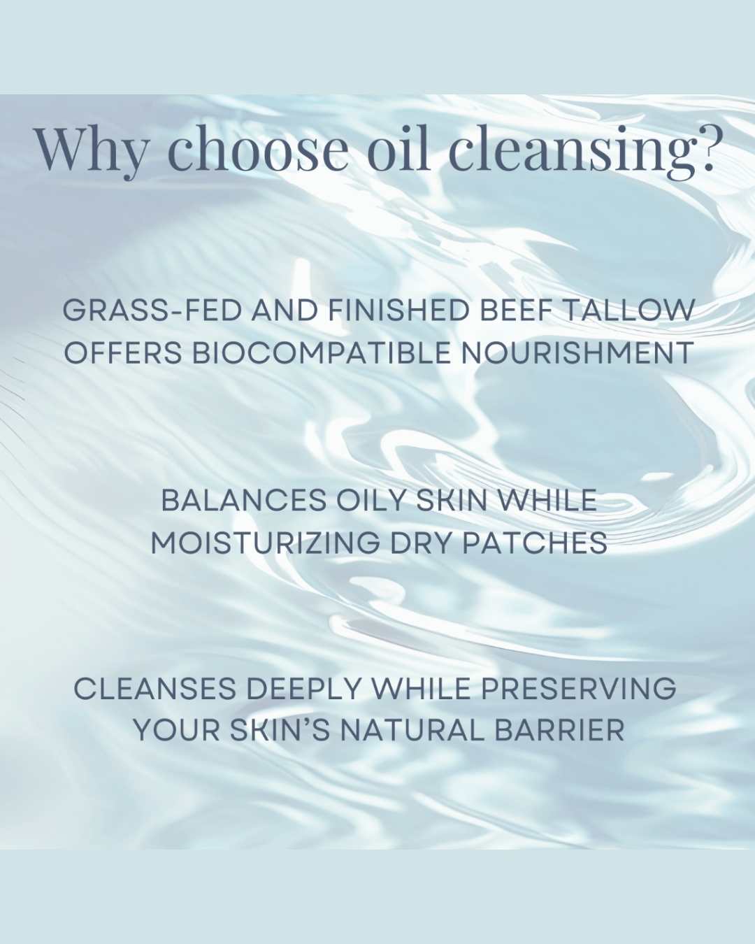 Tallow-Based Oil Cleanser