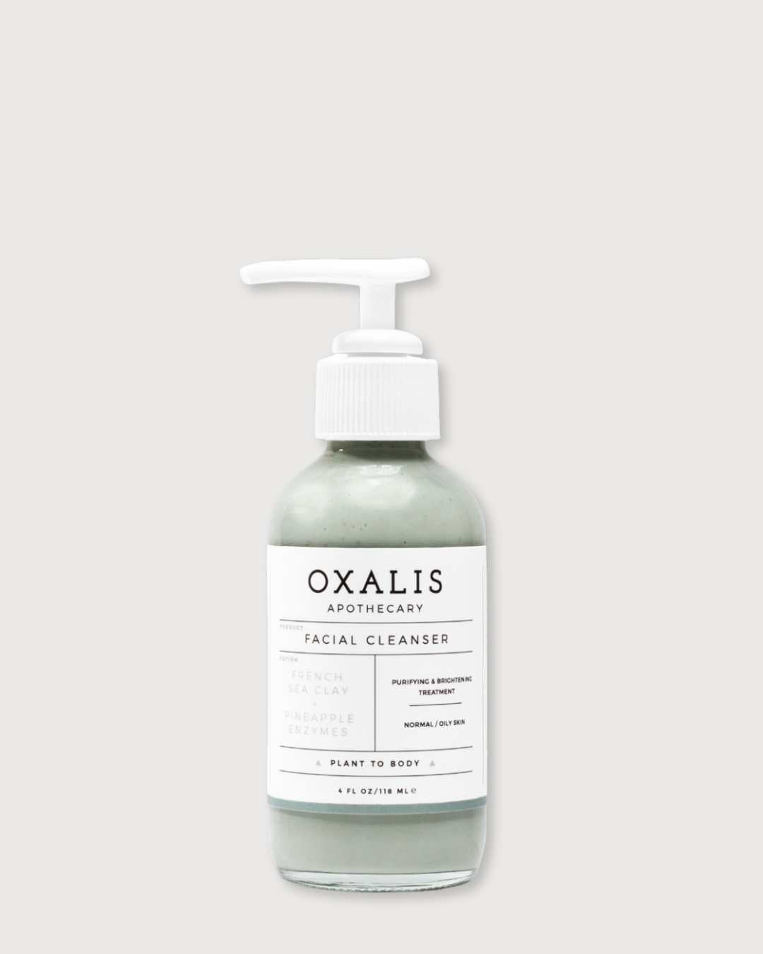 Facial Cleanser- French Sea Clay + Pineapple Enzymes