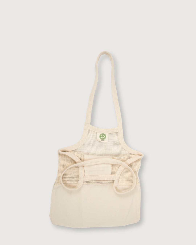 Mesh & Fabric Tote Bag
