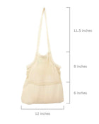 Mesh & Fabric Tote Bag