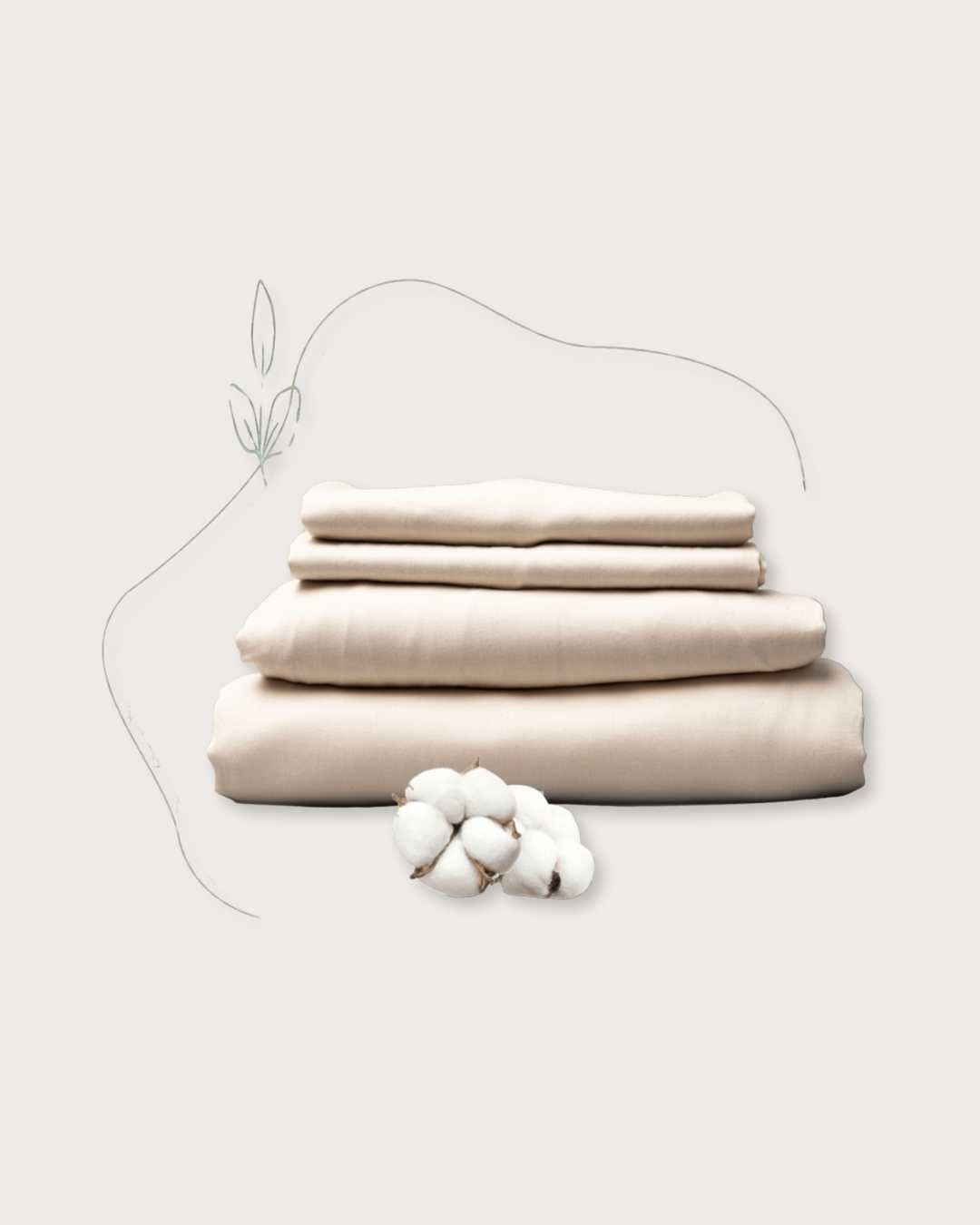 Organic Sateen Bed Sheets Set