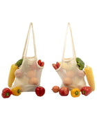 Mesh & Fabric Tote Bag