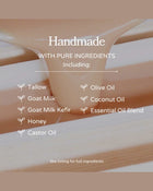 Pink Salt + Grapefruit Cleansing Bar Handmade Tallow and Goat Milk Soap Bar