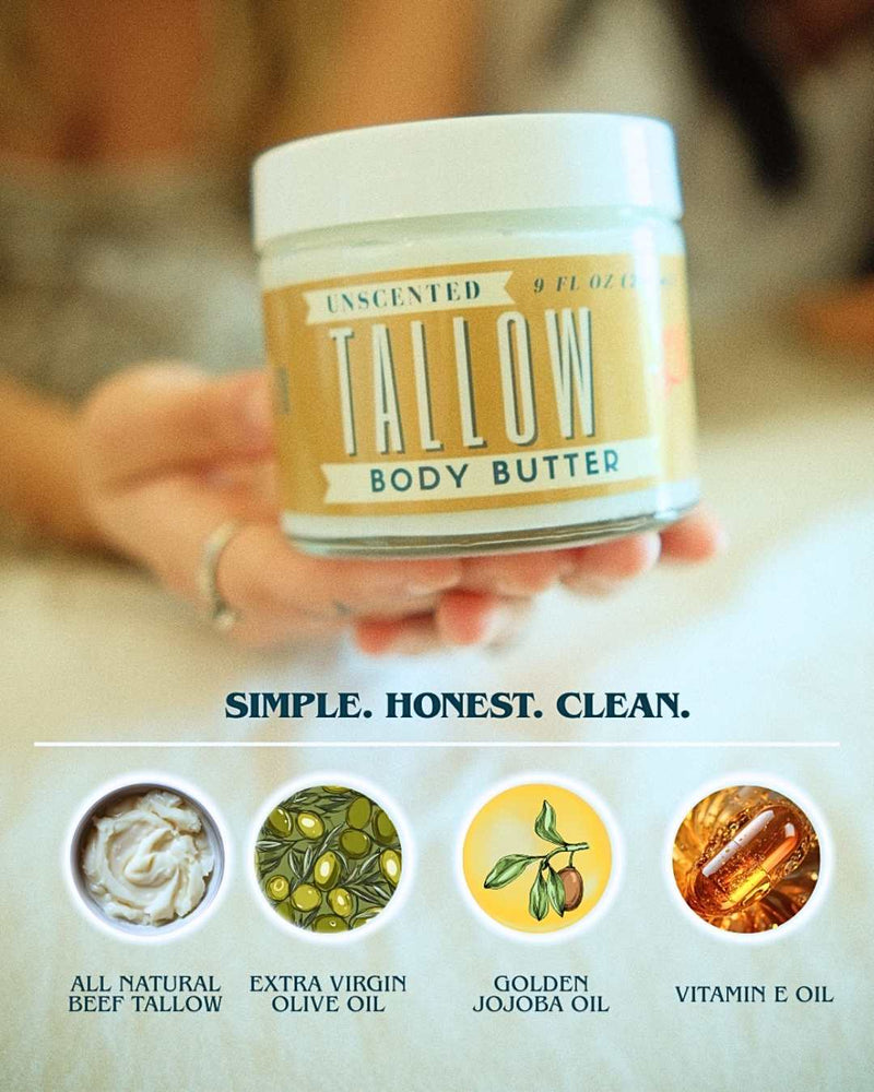 Unscented Tallow Body Butter